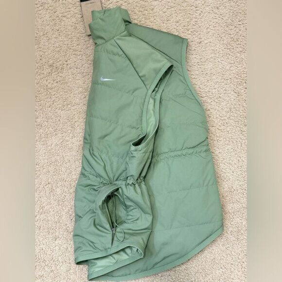 NWT Nike Women's Therma-FIT Swift Running Vest in Oil Green Sizes M, L - Picture 4 of 11